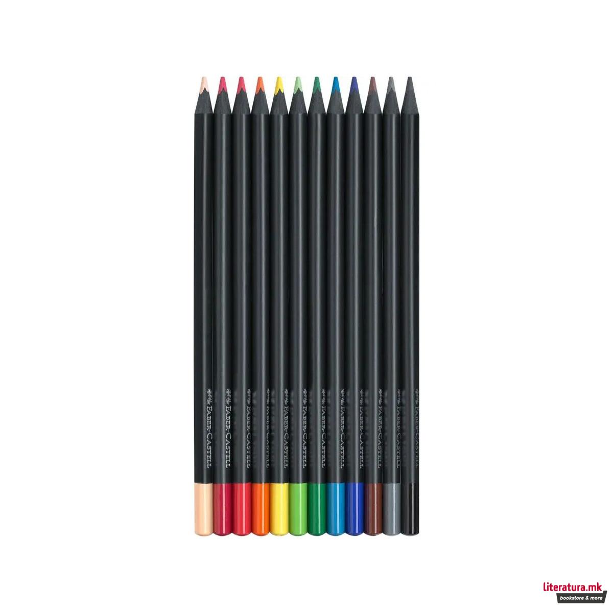 Сет од 12 дрвени боици, Black Edition 