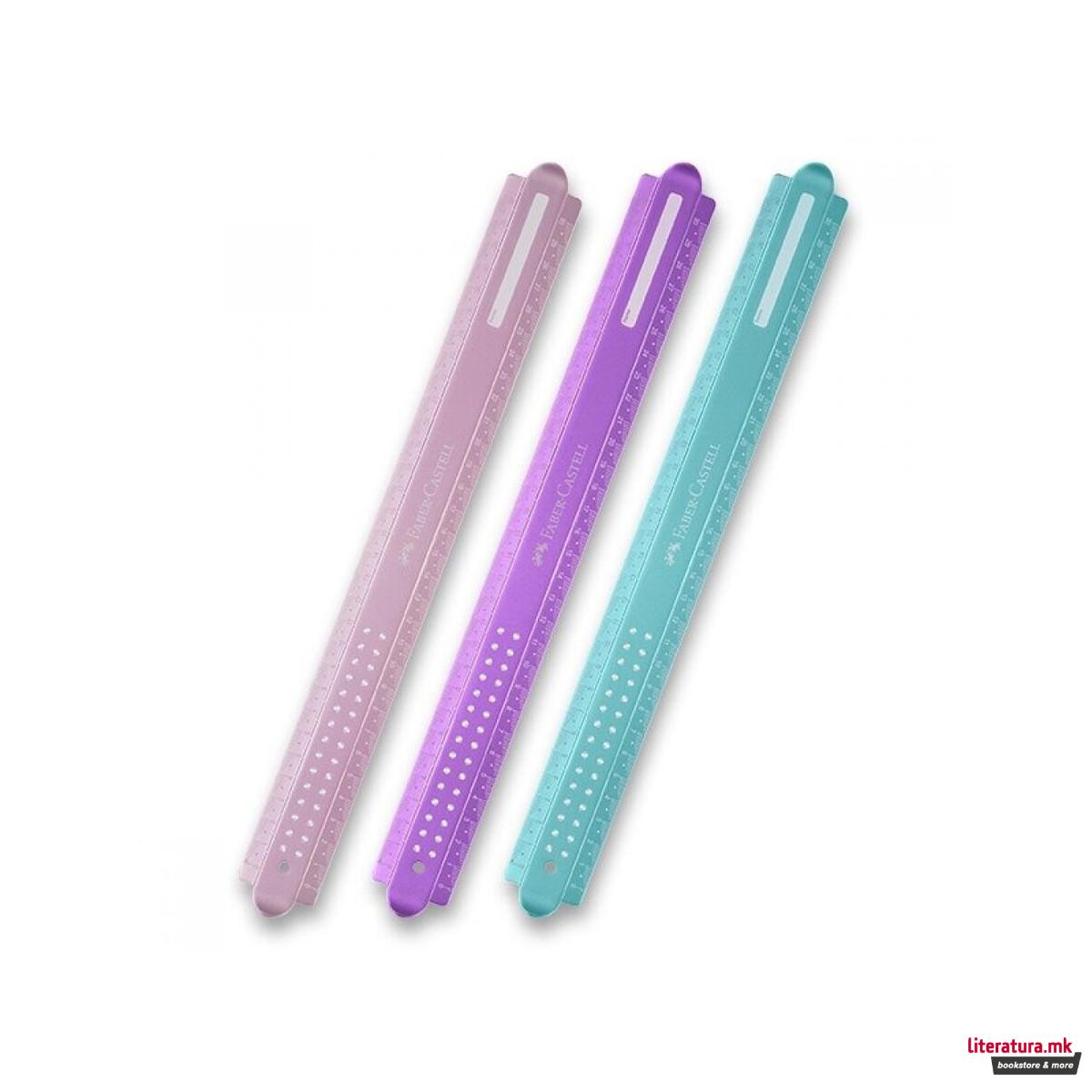 Линијар, Sparkle Anti-Break, 30cm, 3 бои 