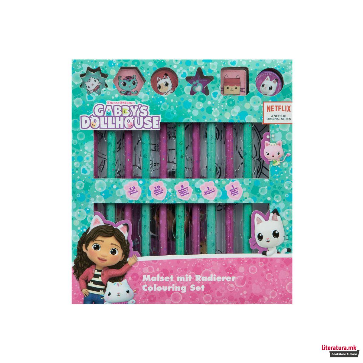 Сет за пишување и цртање, Gabby's Dollhouse 