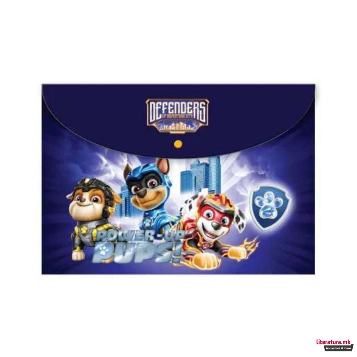 Папка со копче, Paw Patrol - Power Up Pups, A4 