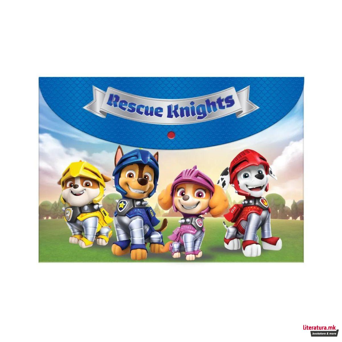 Папка со копче, Paw Patrol - Rescue Knights Are On a Roll, А4 