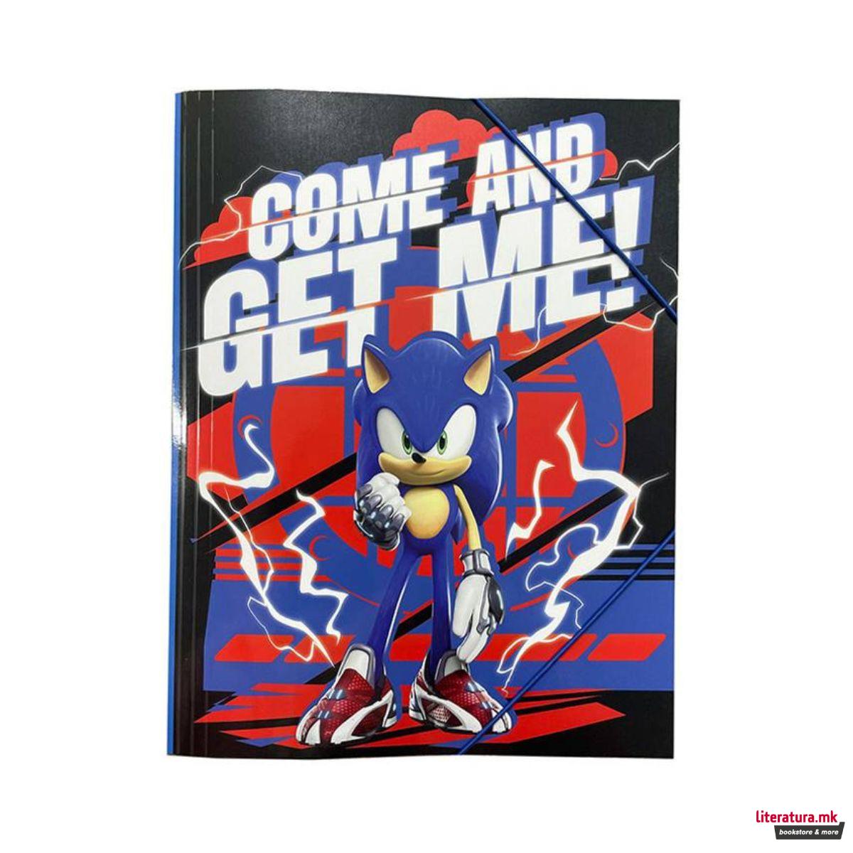 Папка со ластици, Sonic Prime, A4