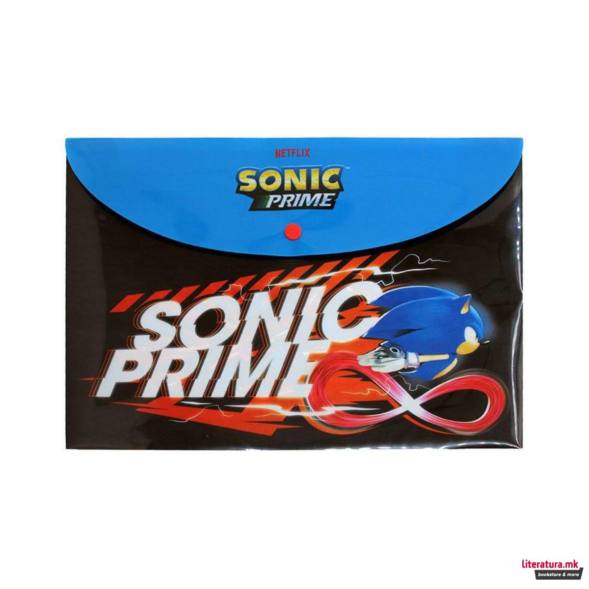 Папка со копче, Sonic Prime, A4 