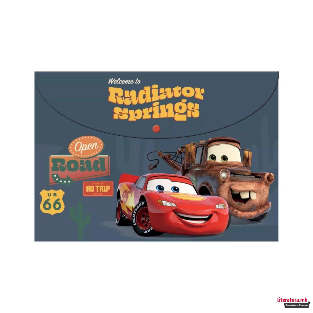 Папка со копче, Pixar: Cars - Open Road, A4 