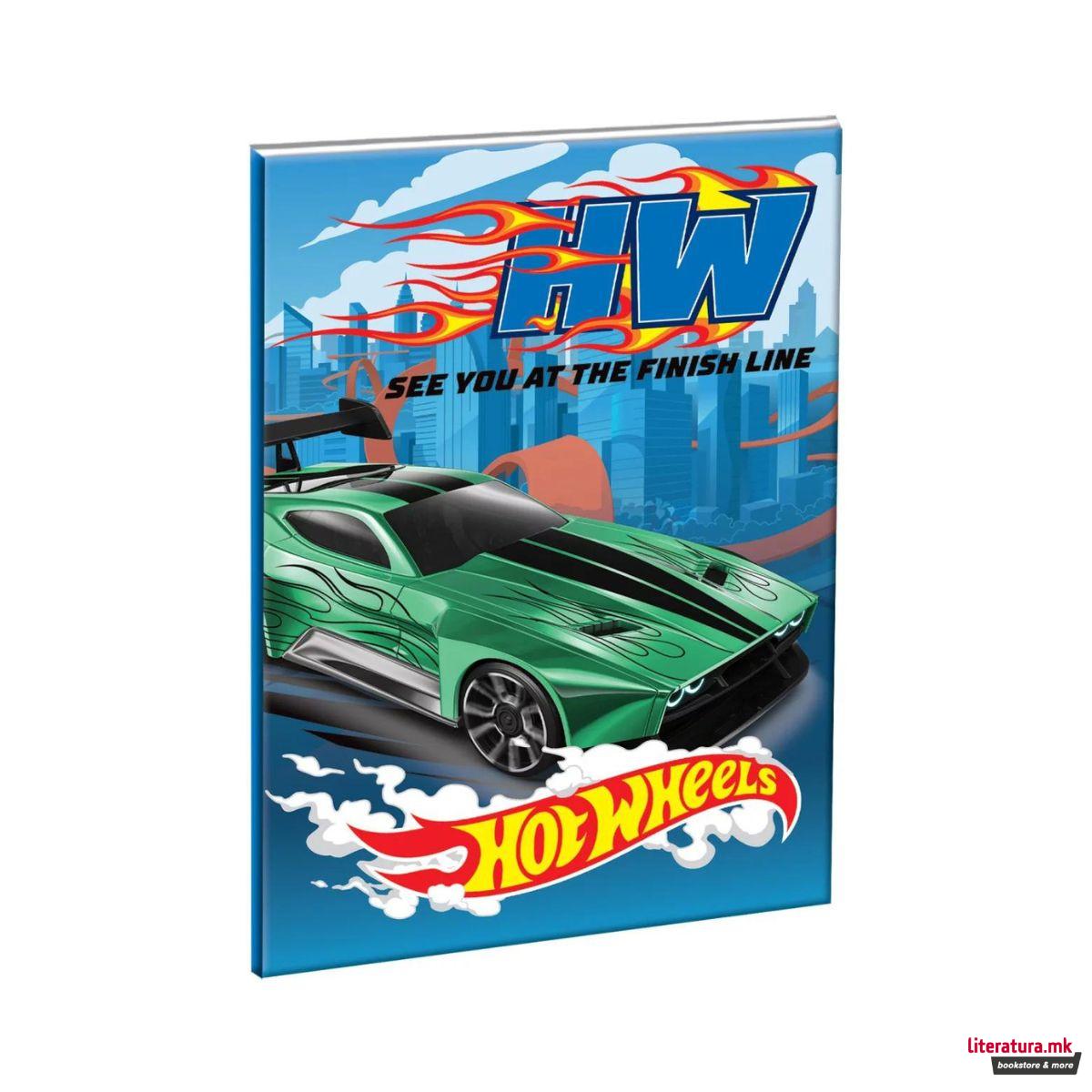 Тетратка, Hot Wheels, B5, 40 листови