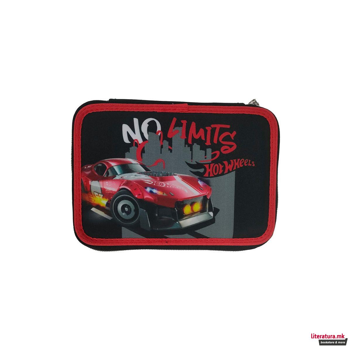 Несесер за моливи - полн, Hot Wheels - No Limits 
