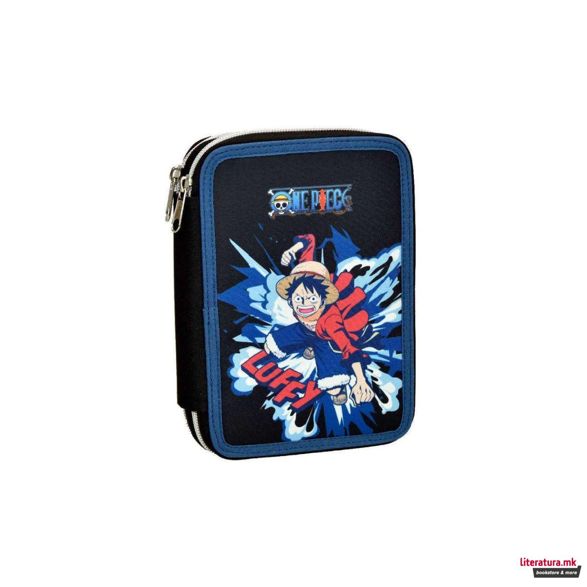 Несесер за моливи - полн, One Piece - Luffy 