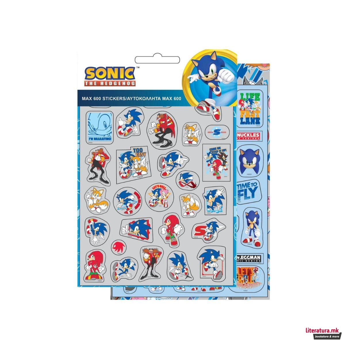 Сет од 600 стикери, Sonic The Hedgehog 