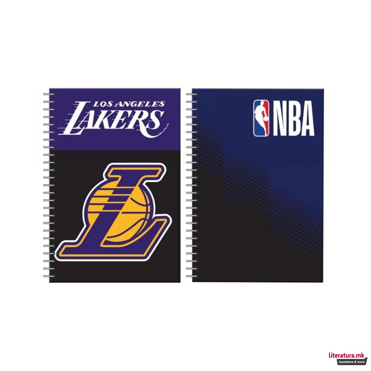 Тетратка, NBA/Los Angeles Lakers, B5, 2 дизајни 
