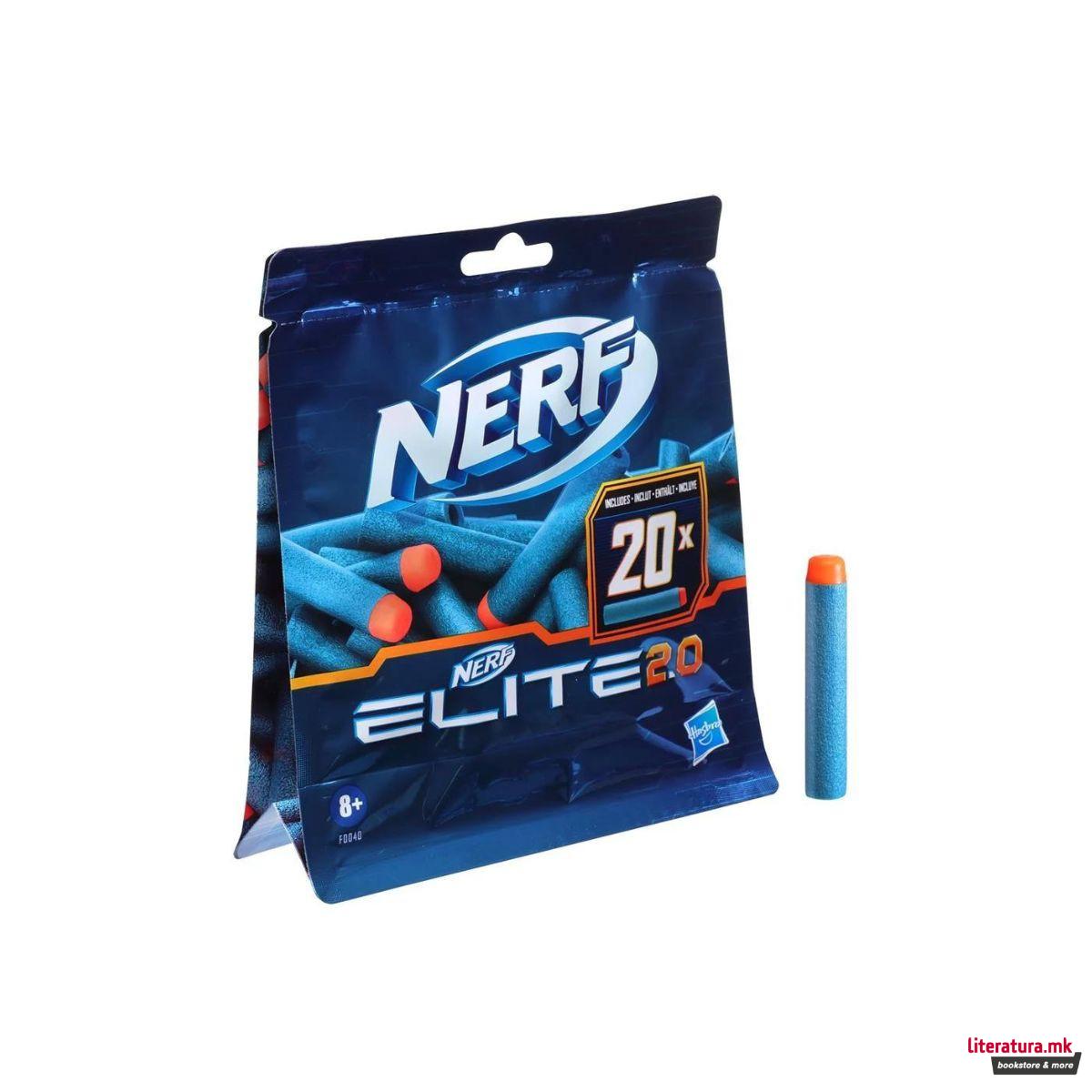 Рефил мека муниција за играчка пиштол, Nerf Elite 2.0, 1/20 