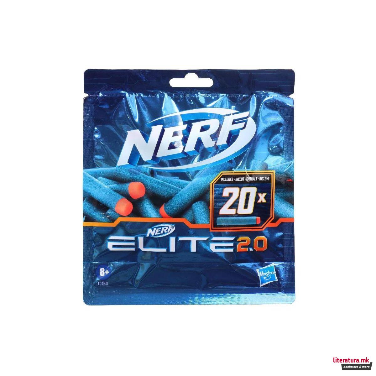 Рефил мека муниција за играчка пиштол, Nerf Elite 2.0, 1/20 