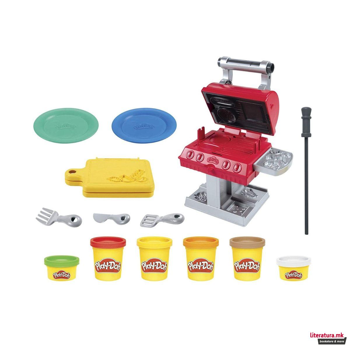 Креативен сет за игра, Play-Doh - Kitchen Creations: Grill'n Stamp 