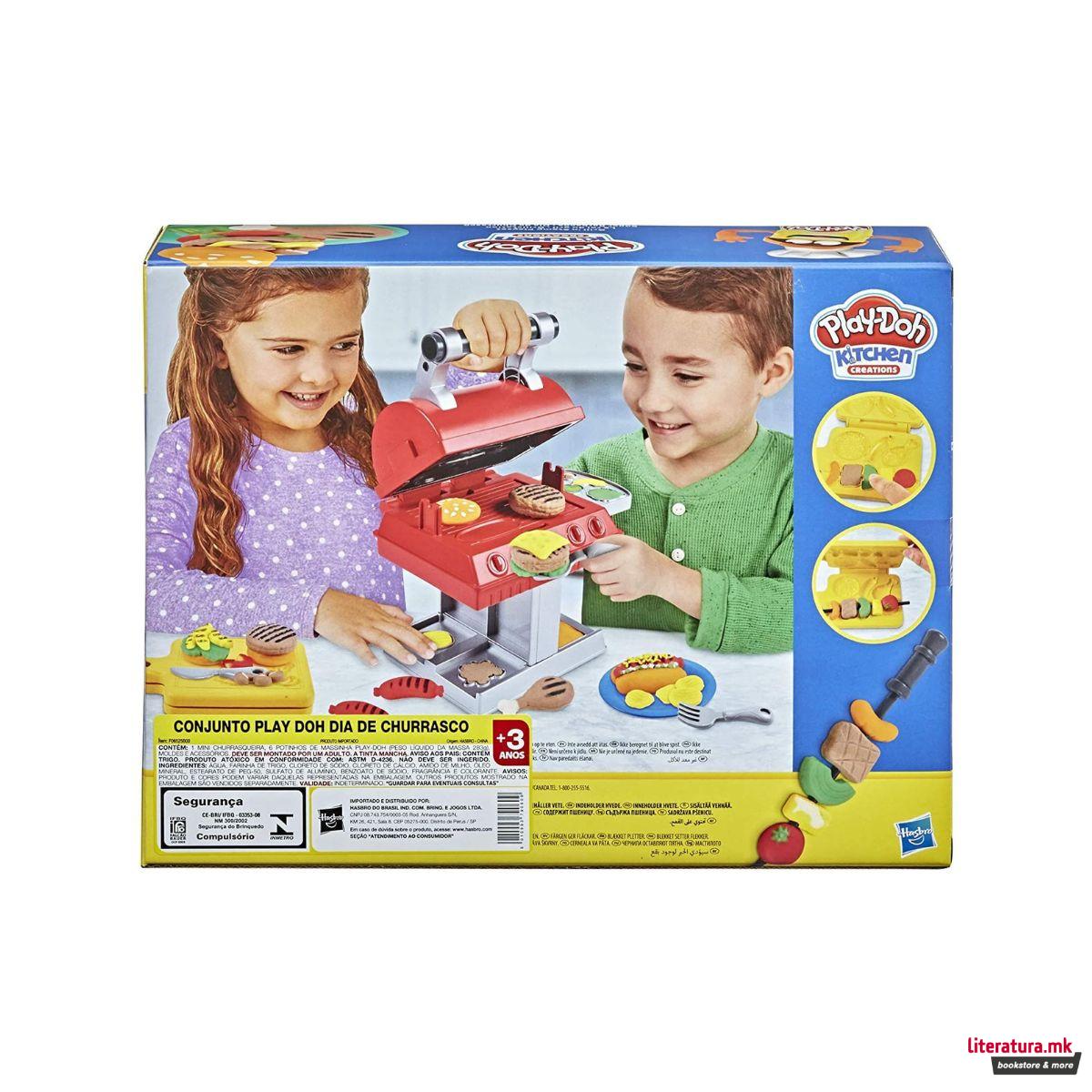 Креативен сет за игра, Play-Doh - Kitchen Creations: Grill'n Stamp 