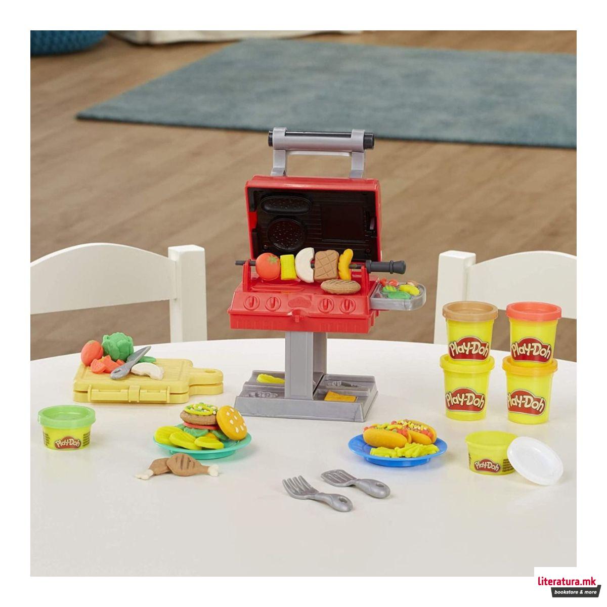 Креативен сет за игра, Play-Doh - Kitchen Creations: Grill'n Stamp 