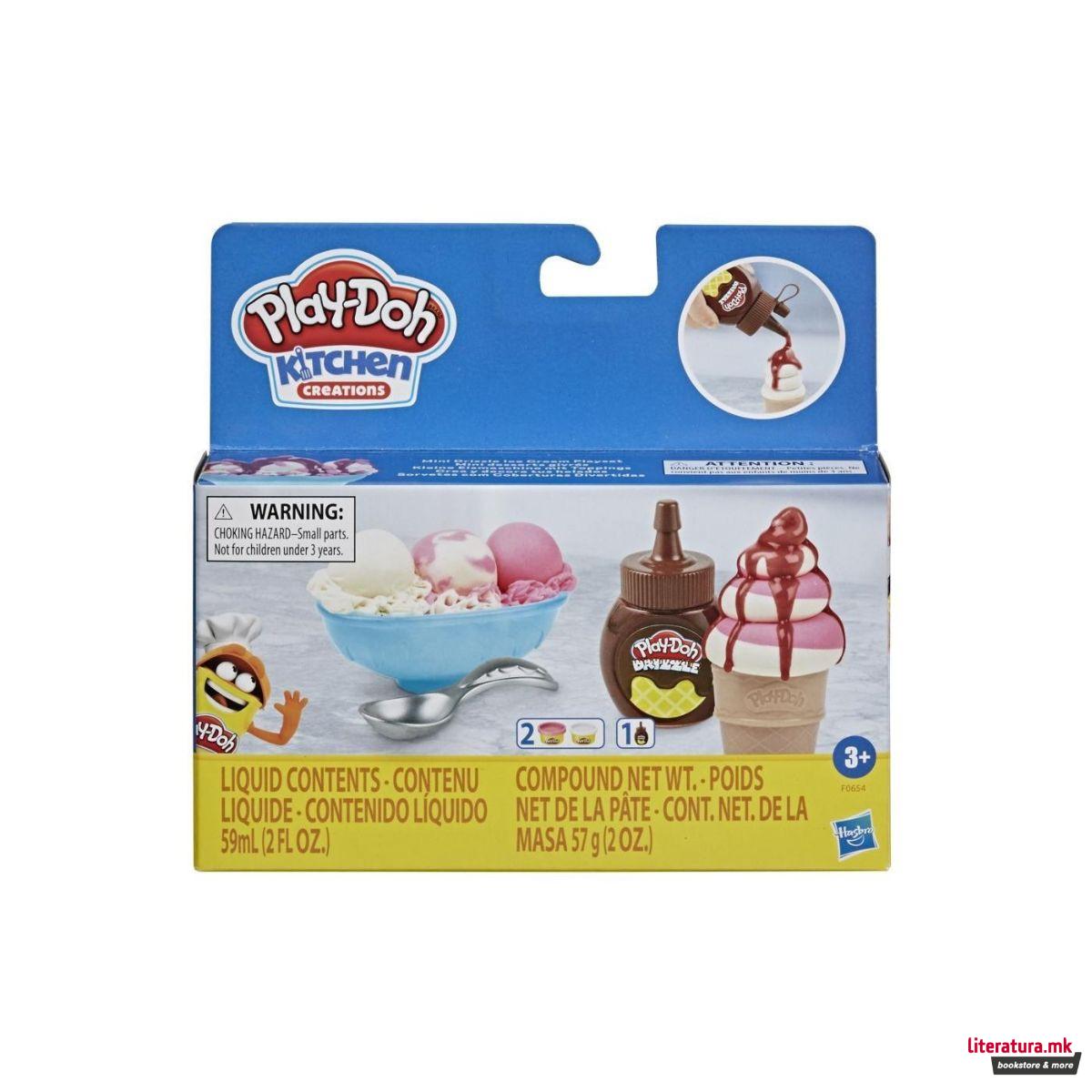 Креативен сет за игра, Play-Doh - Kitchen Creations: Ice Cream 