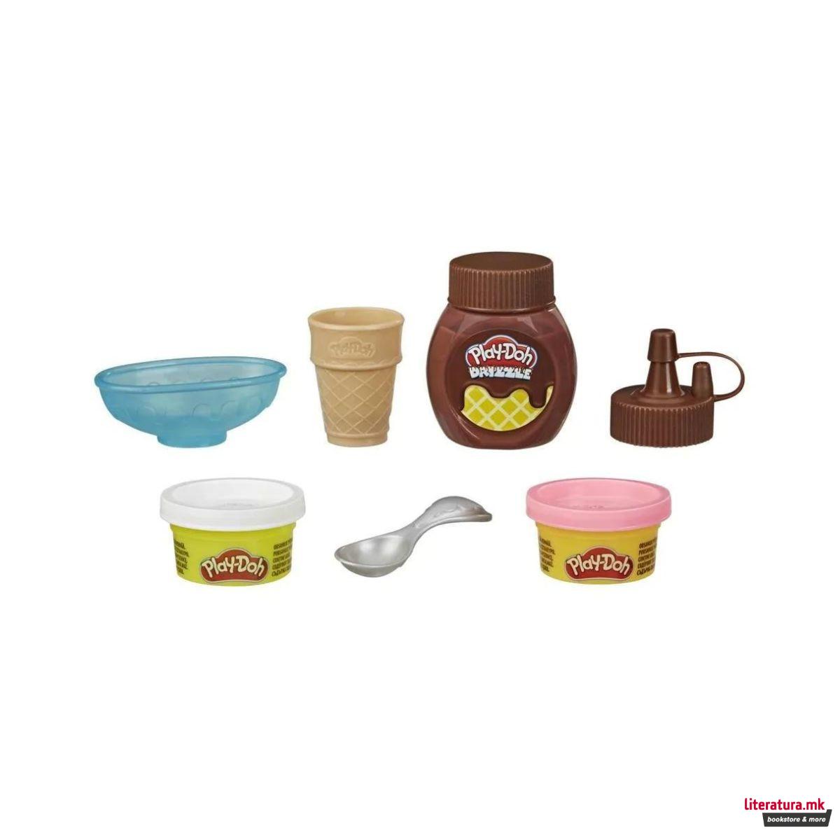 Креативен сет за игра, Play-Doh - Kitchen Creations: Ice Cream 