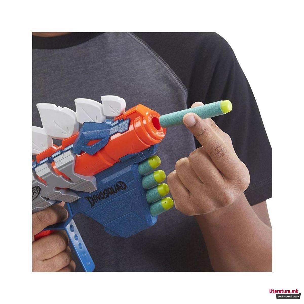 Играчка пушка со мека муниција, Nerf Dinosquad Stegosmash 