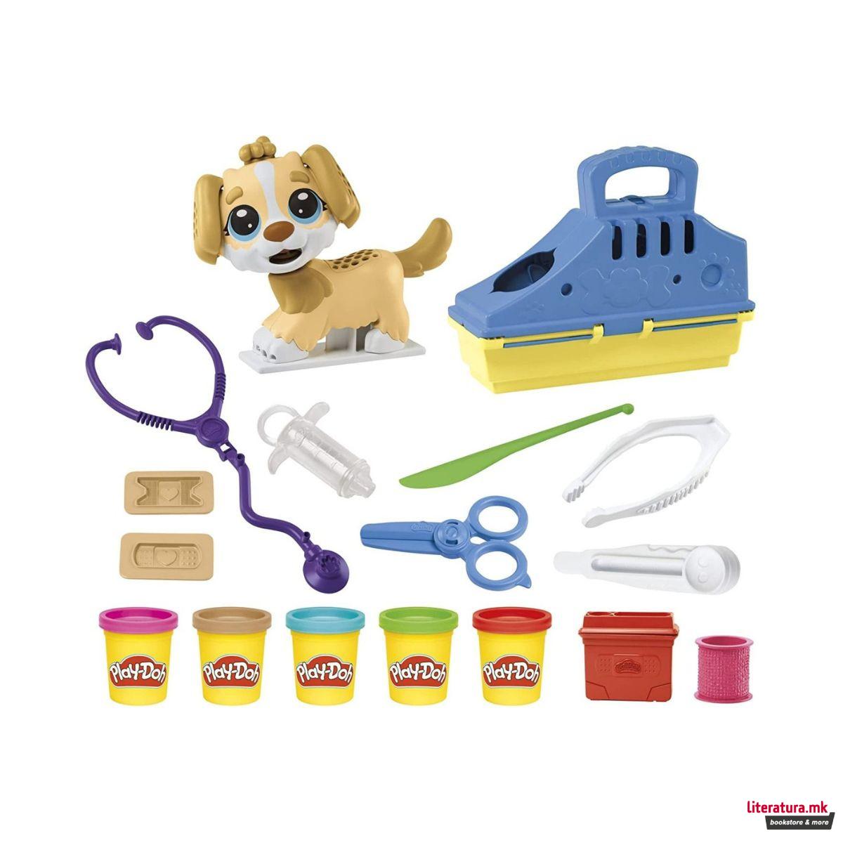 Креативен сет за игра, Play-Doh - Care'N Carry Vet 