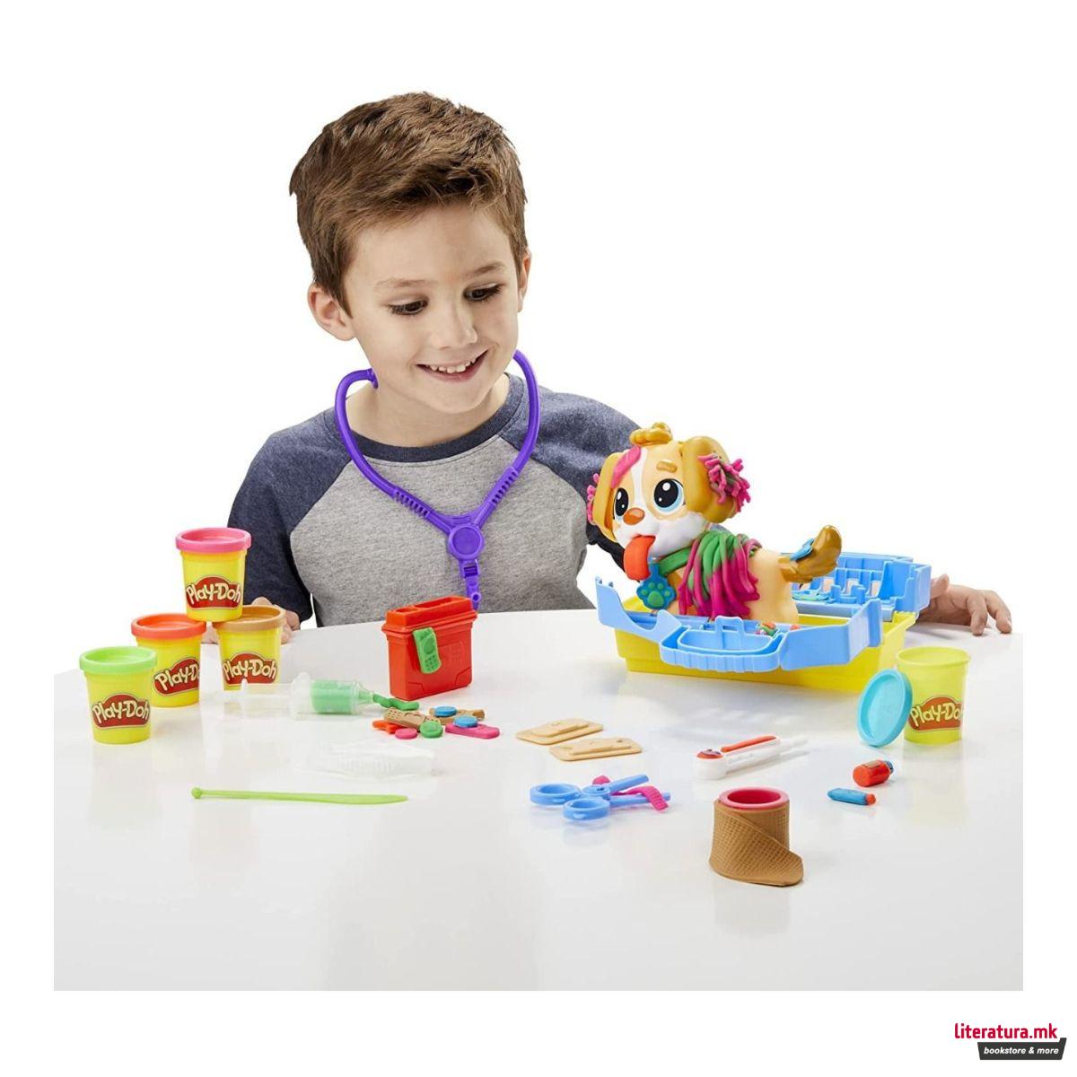 Креативен сет за игра, Play-Doh - Care'N Carry Vet 