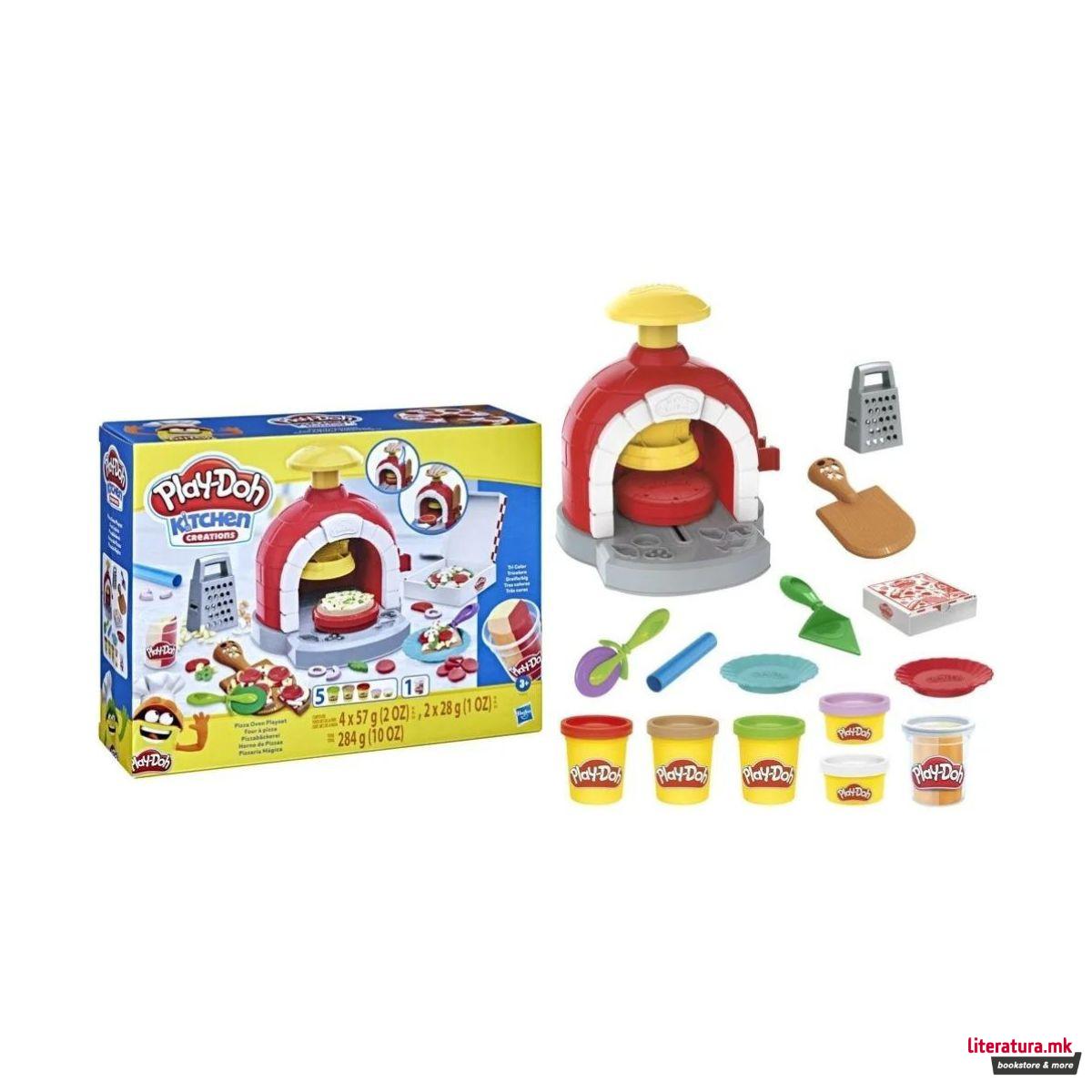 Креативен сет за игра, Play-Doh - Kitchen Creations: Pizza Oven 