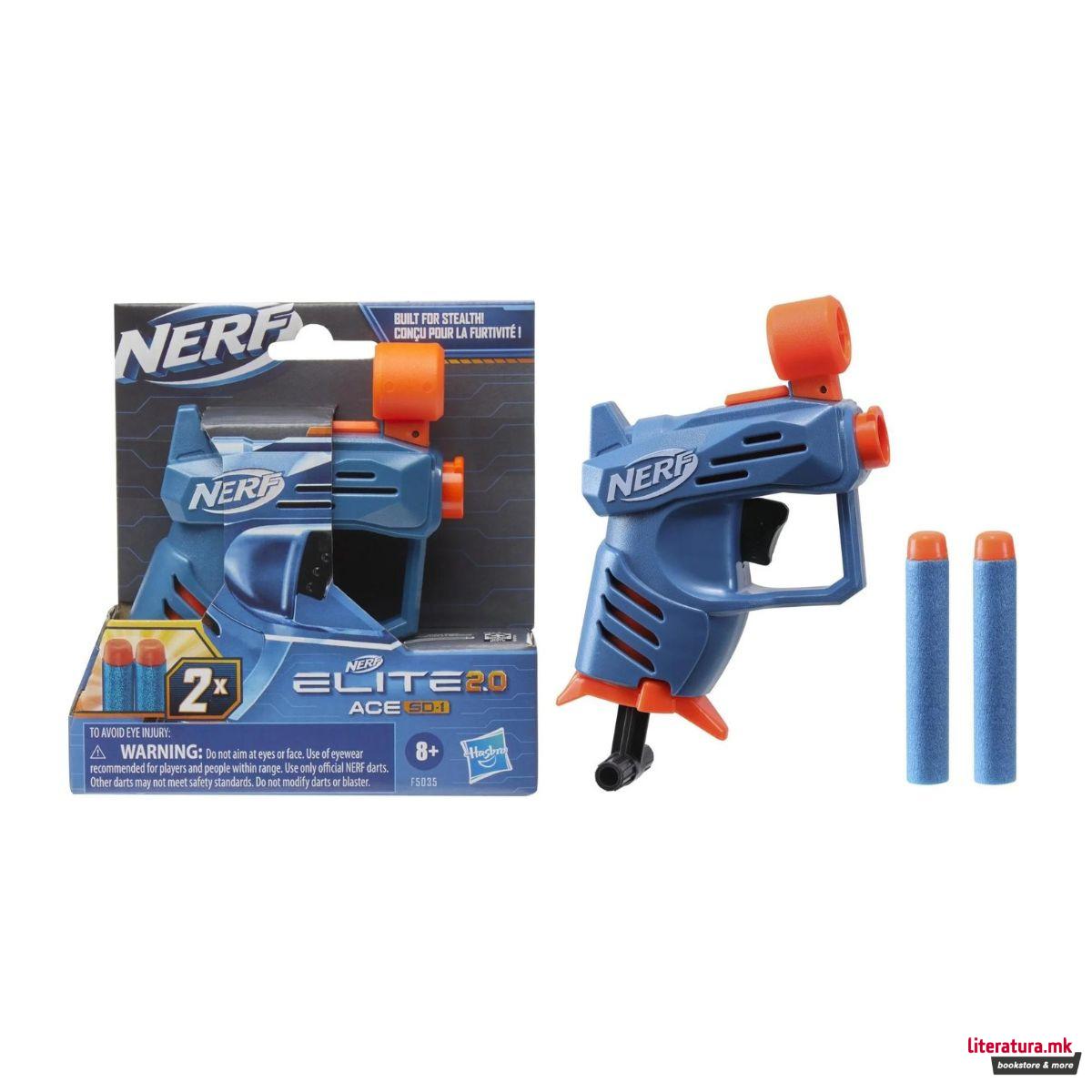 Играчка пиштол со мека муниција, Nerf Elite 2.0 Ace SD-1 