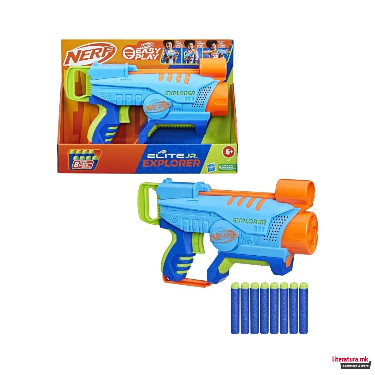 Играчка пиштол со мека муниција, Nerf Elite Jr Explorer 