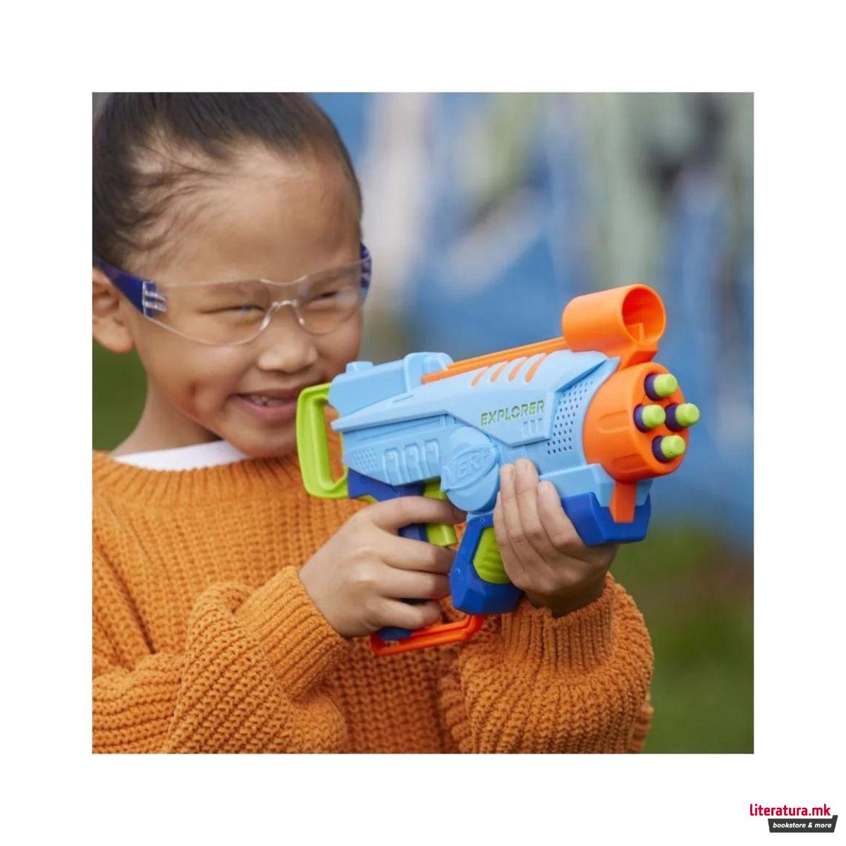 Играчка пиштол со мека муниција, Nerf Elite Jr Explorer 