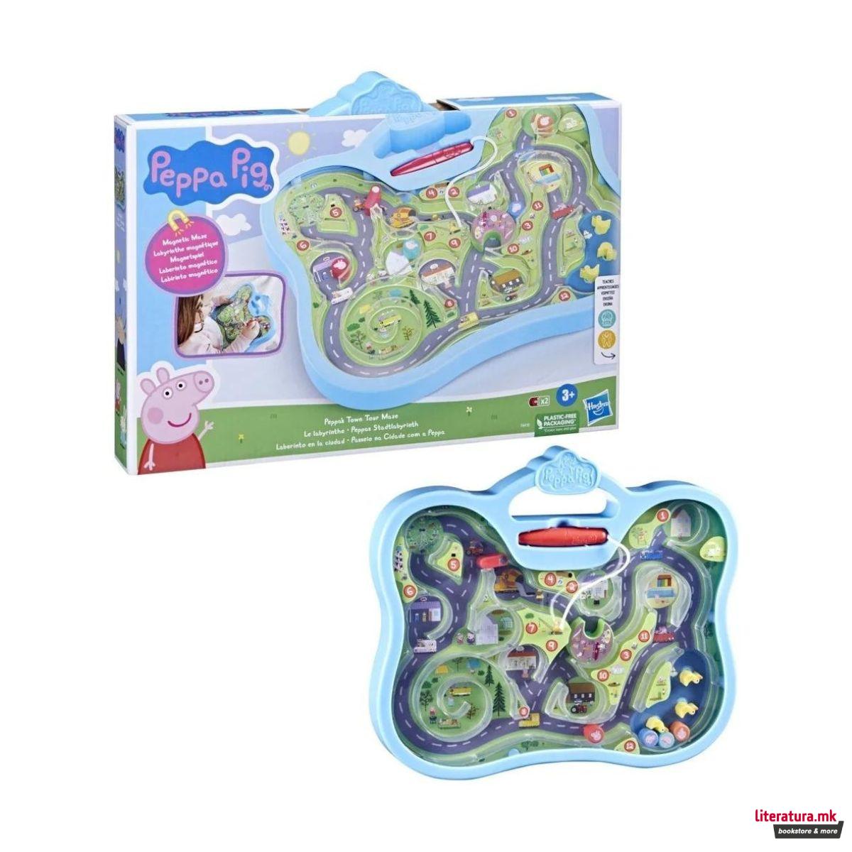 Едукативен сет за игра, Peppa Pig - Peppa's Town Tour Maze 