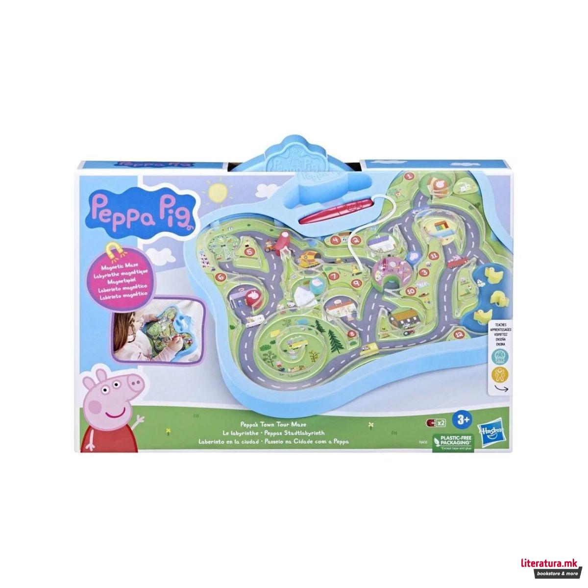 Едукативен сет за игра, Peppa Pig - Peppa's Town Tour Maze 