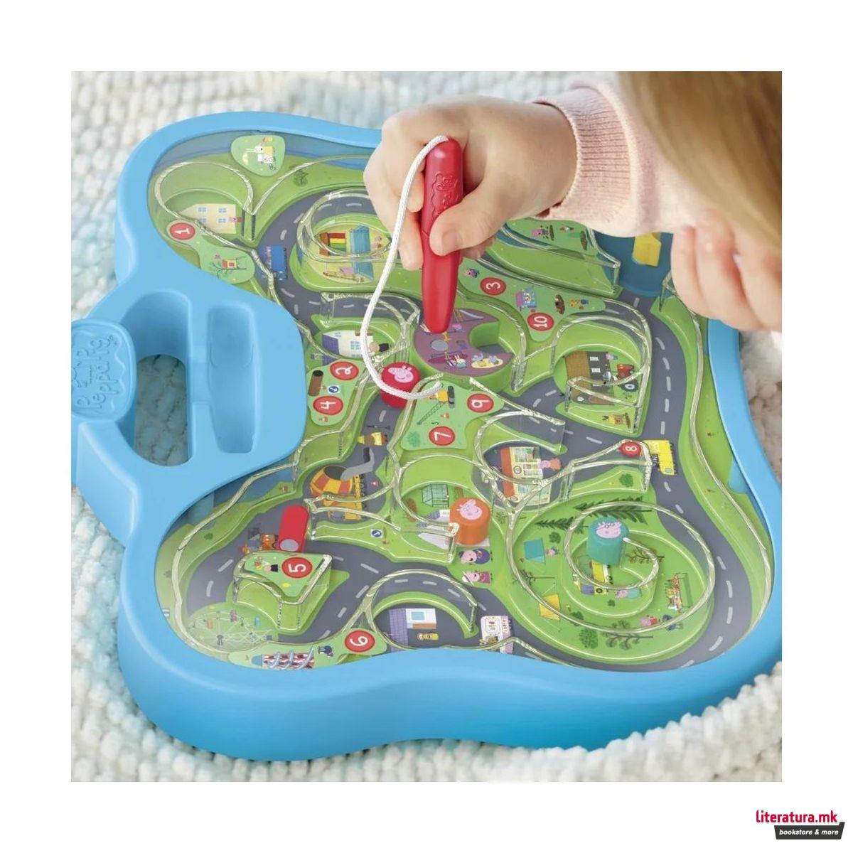 Едукативен сет за игра, Peppa Pig - Peppa's Town Tour Maze 