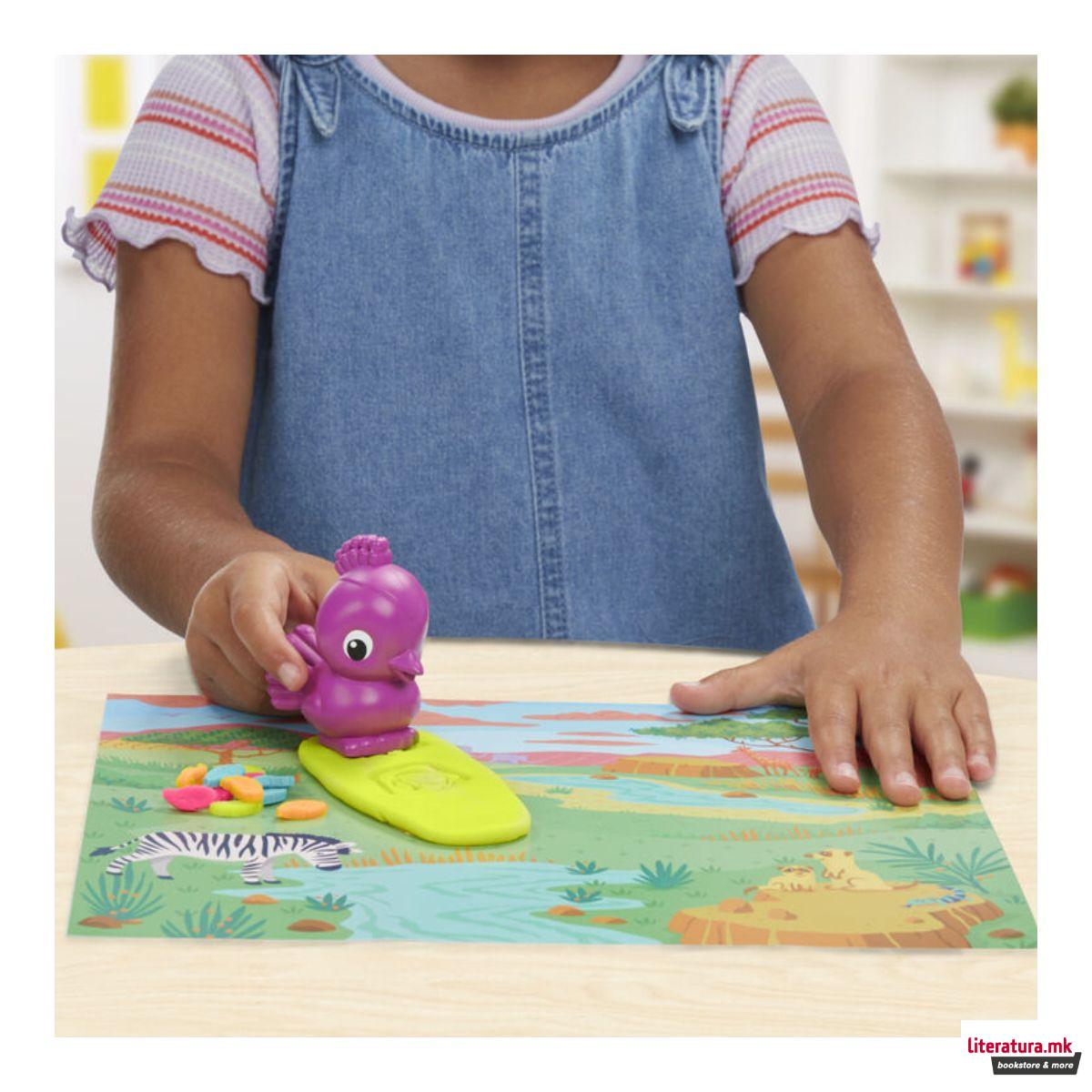 Креативен сет за игра, Play-Doh Growin' Mane Lion and Friends