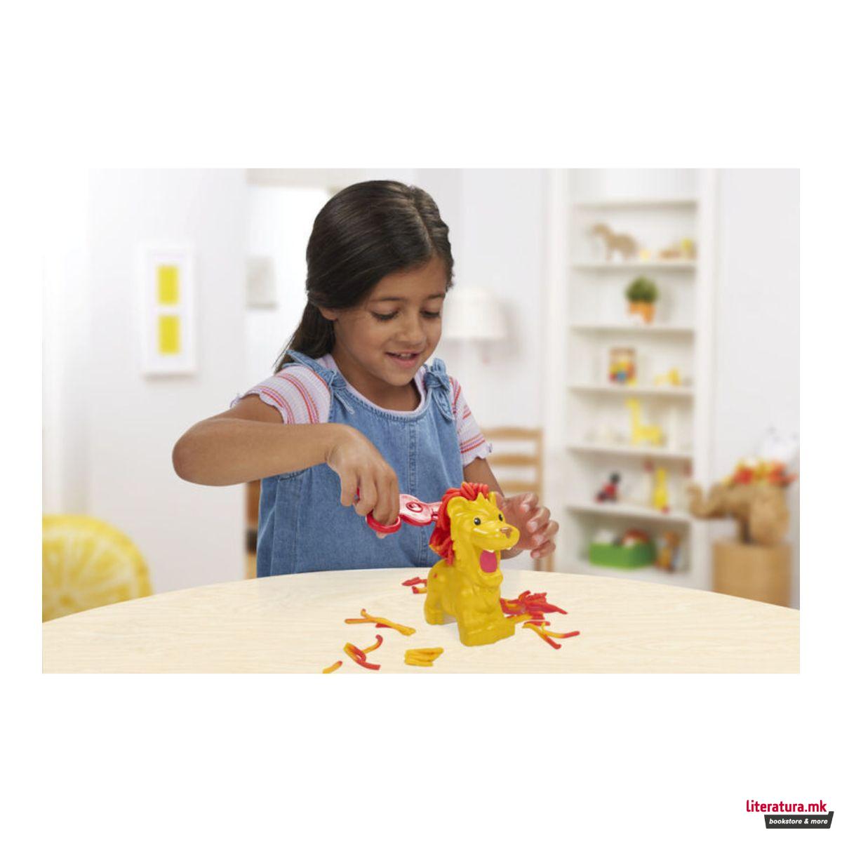 Креативен сет за игра, Play-Doh Growin' Mane Lion and Friends