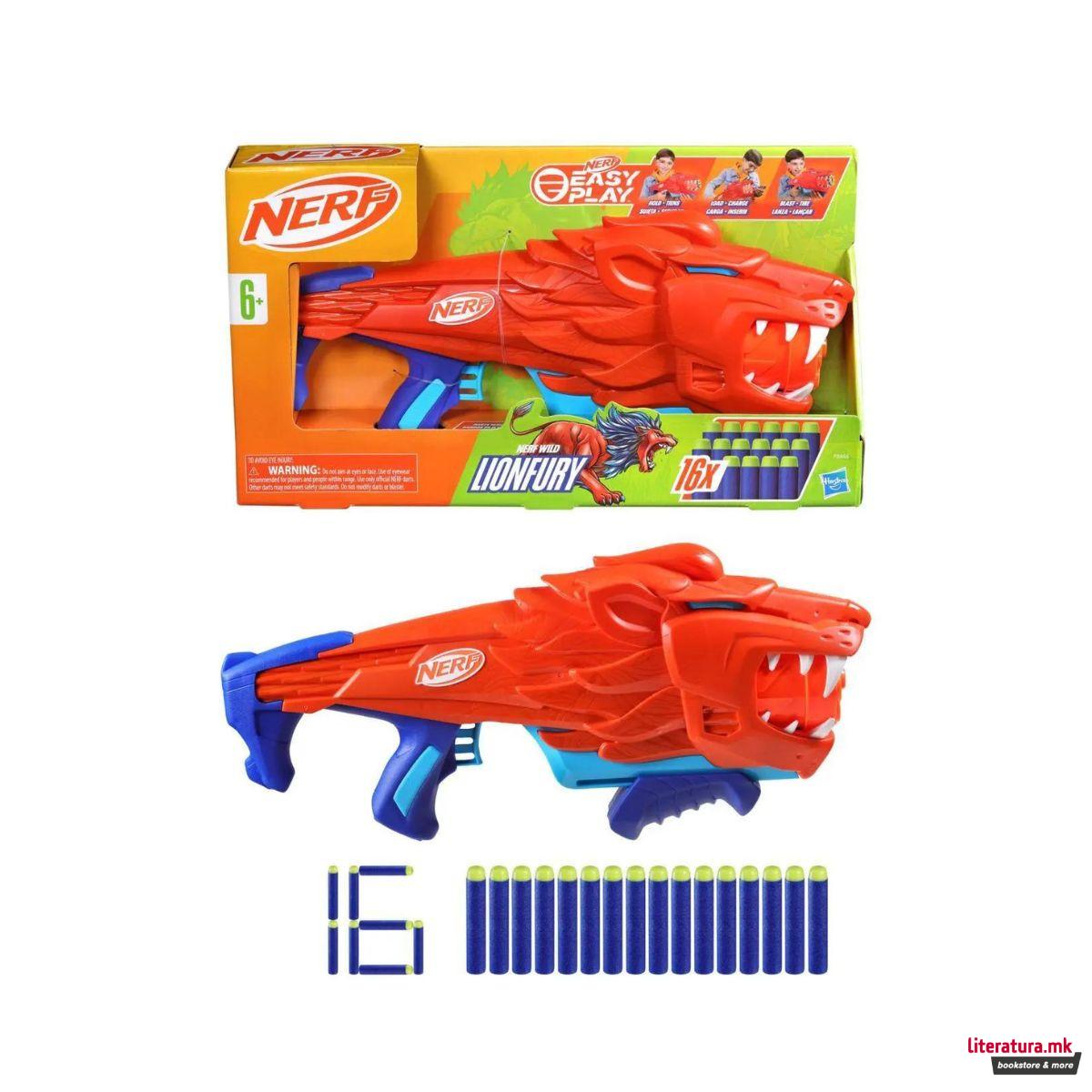 Играчка пушка со мека муниција, Nerf Junior Wild Lionfury 