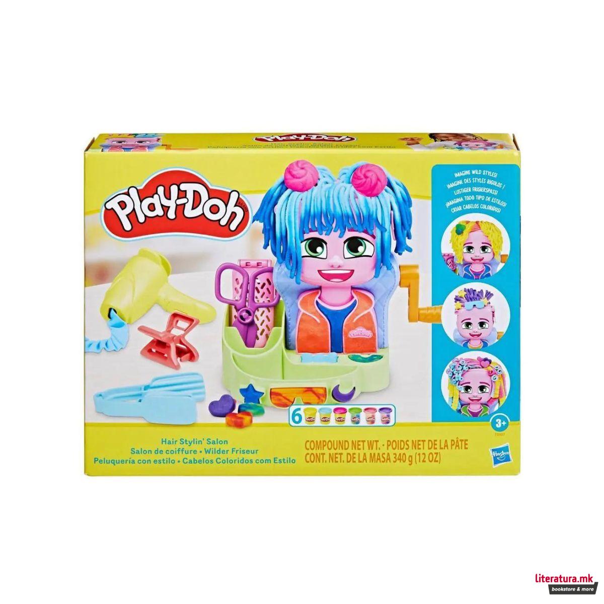 Креативен сет за игра, Play-Doh Hair Stylin' Salon Set 