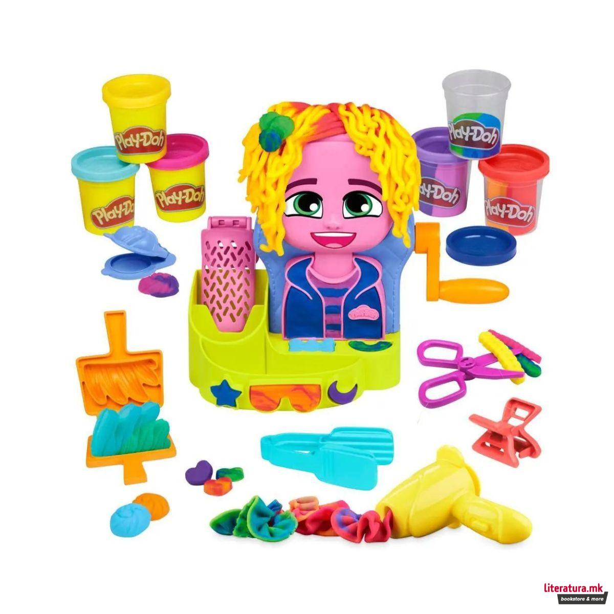 Креативен сет за игра, Play-Doh Hair Stylin' Salon Set 