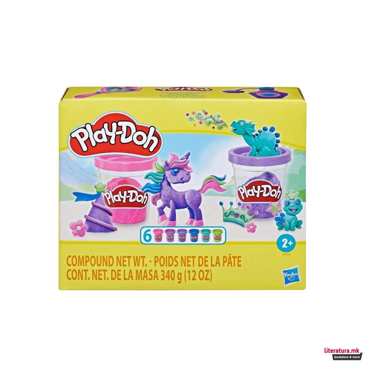Тесто за моделирање, Play-Doh Sparkle Collection, 1/6 