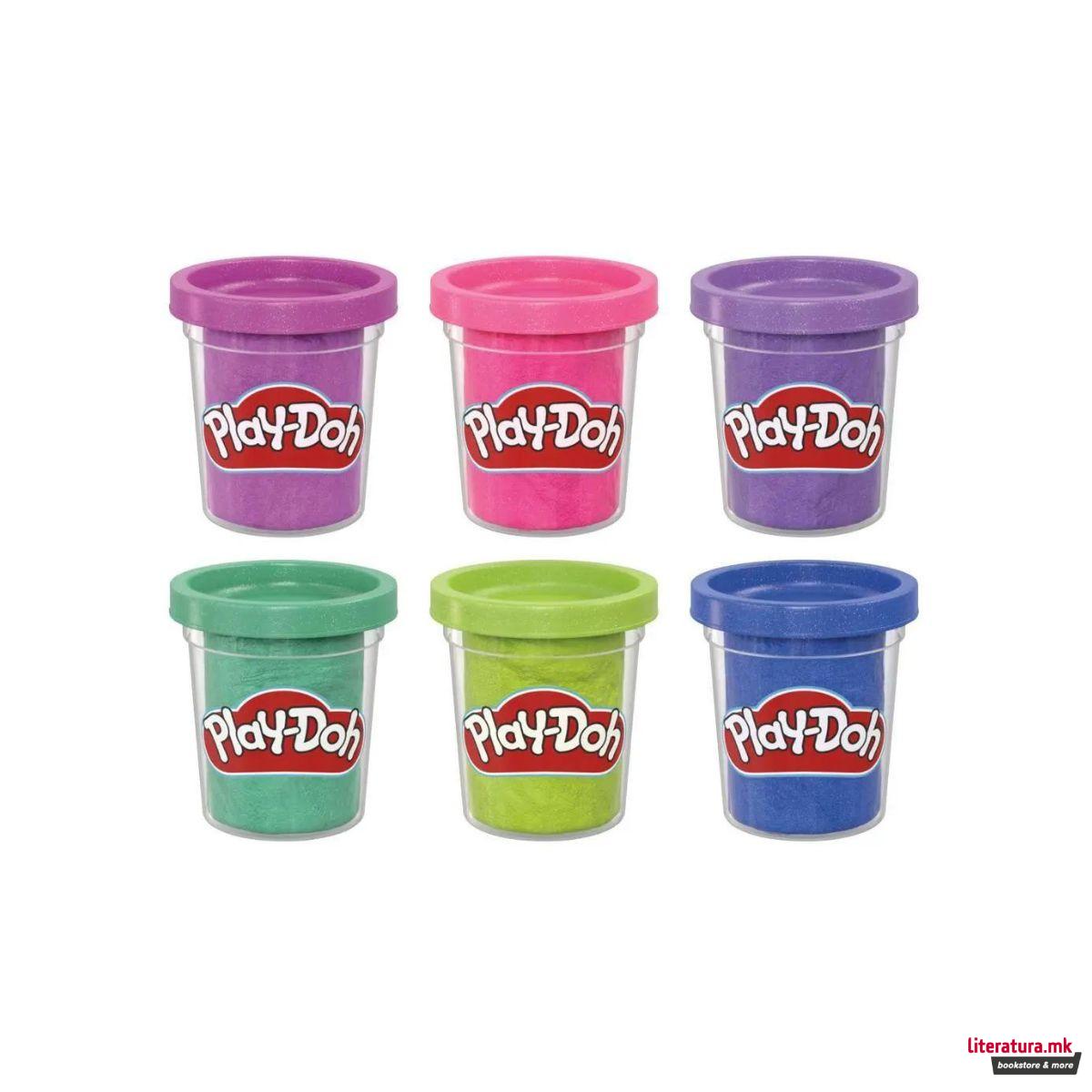 Тесто за моделирање, Play-Doh Sparkle Collection, 1/6 
