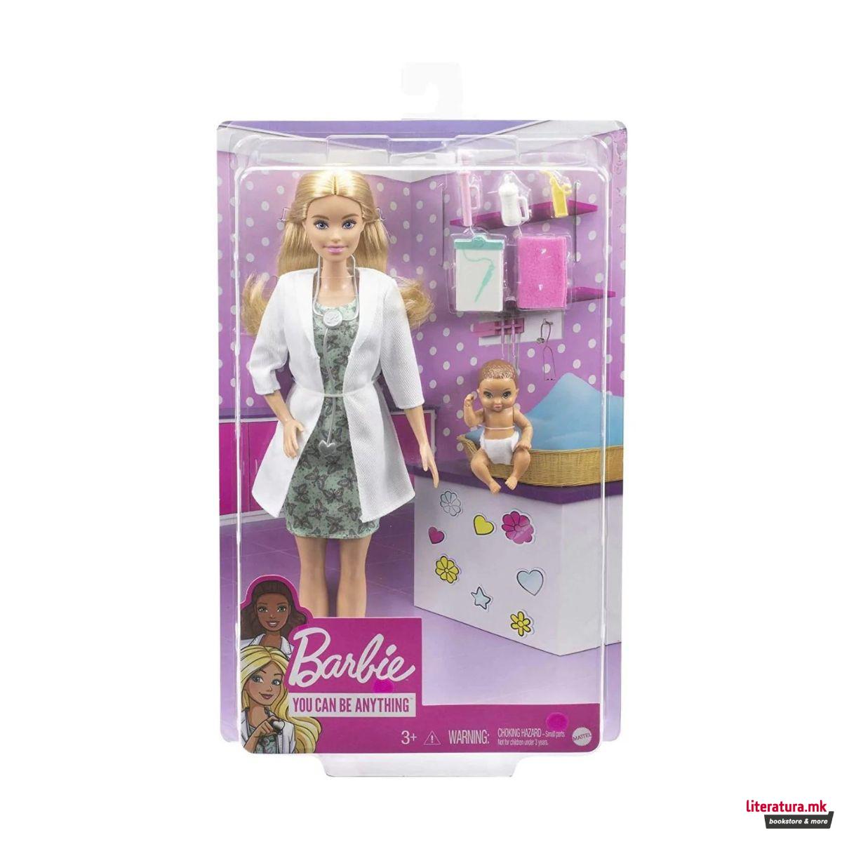 Сет за игра, Barbie: You Can Be Anything - Baby Doctor 