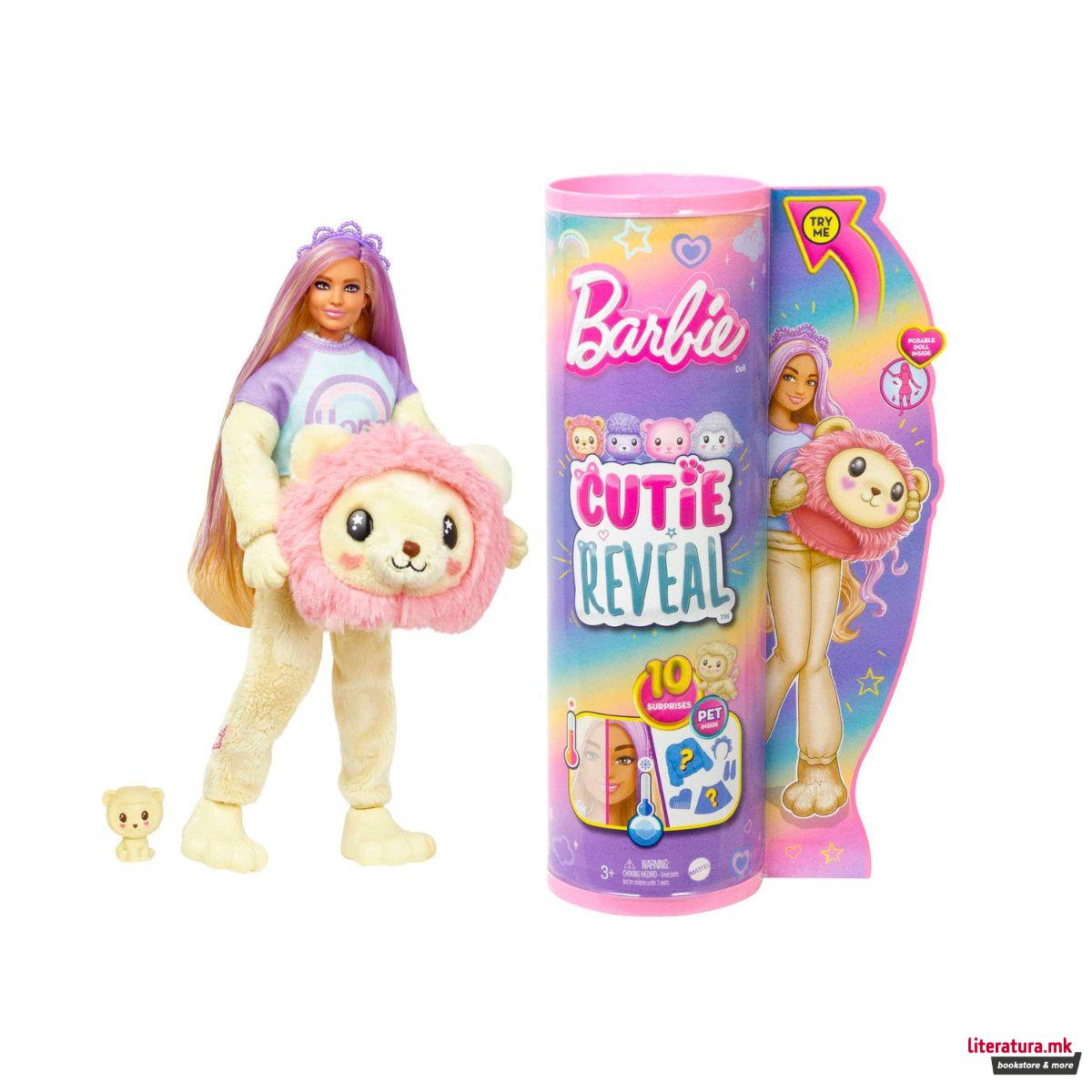 Барби кукла, Barbie: Cutie Reveal - Cozy Tees: Lion 