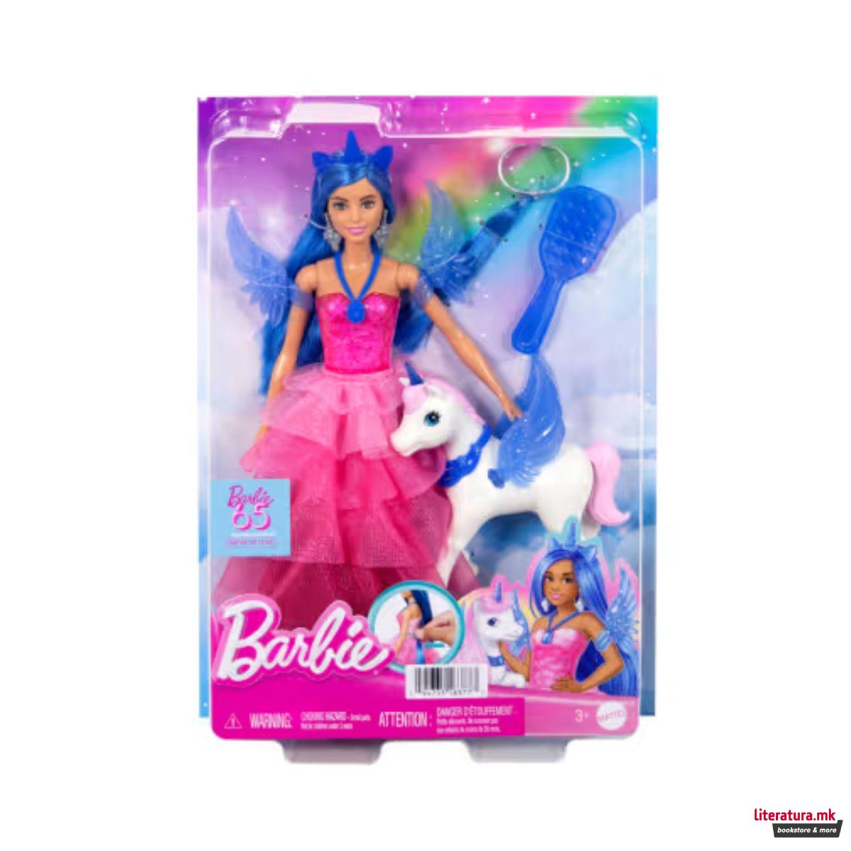 Барби Кукла, Barbie Unicorn Blue (65th Anniversary) 