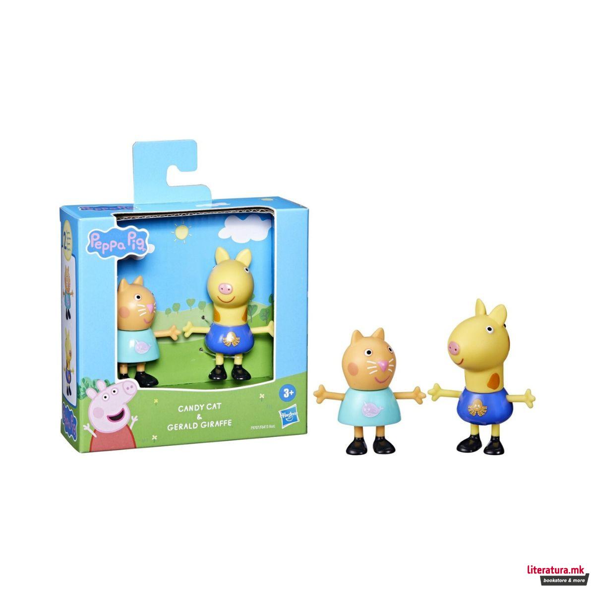 Сет фигури, Peppa Pig: Peppa's Best Friends - Candy Cat & Gerald Giraffe 