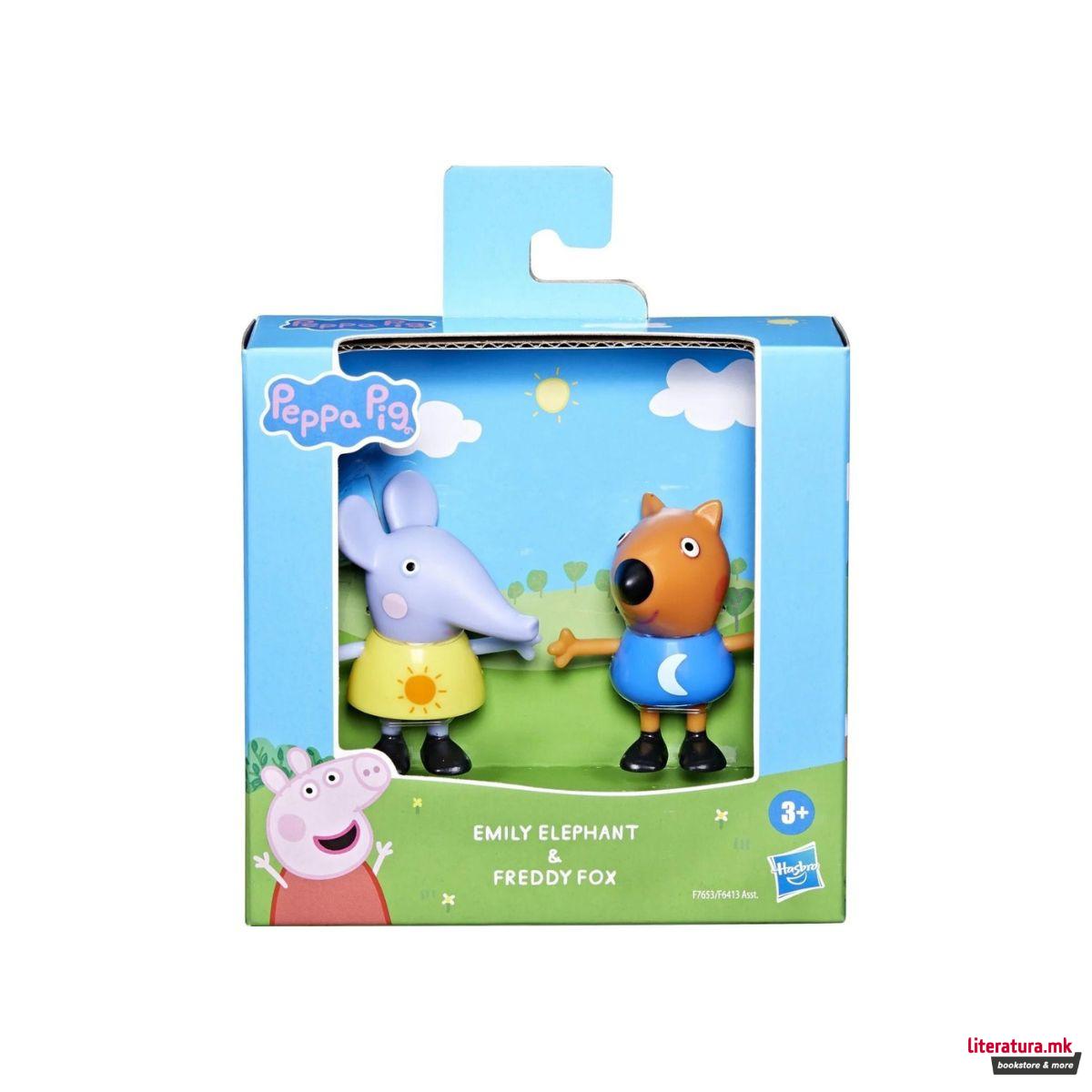 Сет фигури, Peppa Pig: Peppa's Best Friends - Emily Elephant & Freddy Fox 