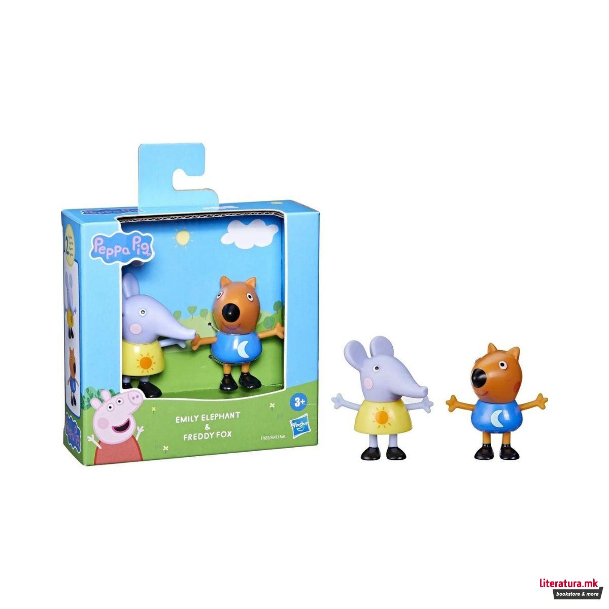 Сет фигури, Peppa Pig: Peppa's Best Friends - Emily Elephant & Freddy Fox 