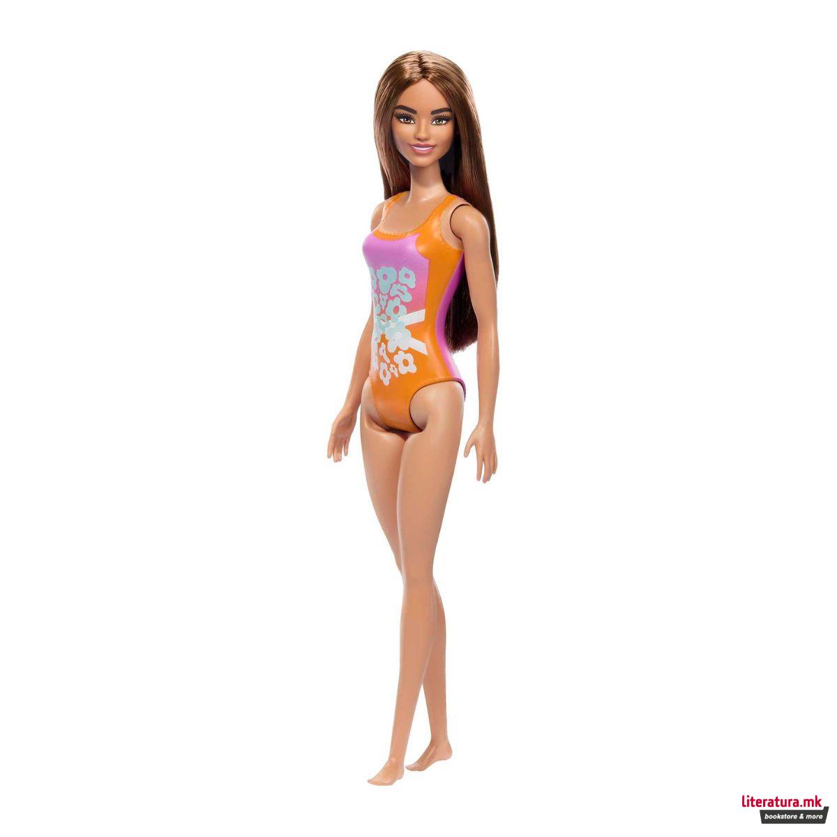 Барби кукла, Beach Barbie in Orange Swimsuit 