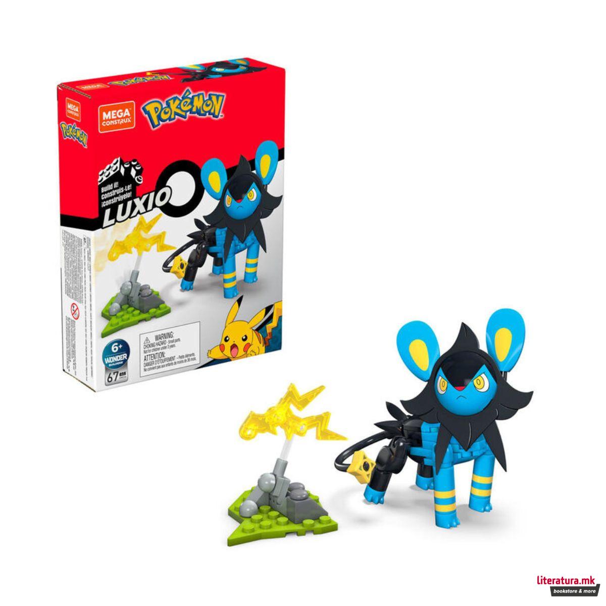 Сет коцки за градба, Pokemon Mega Construx - Luxio 