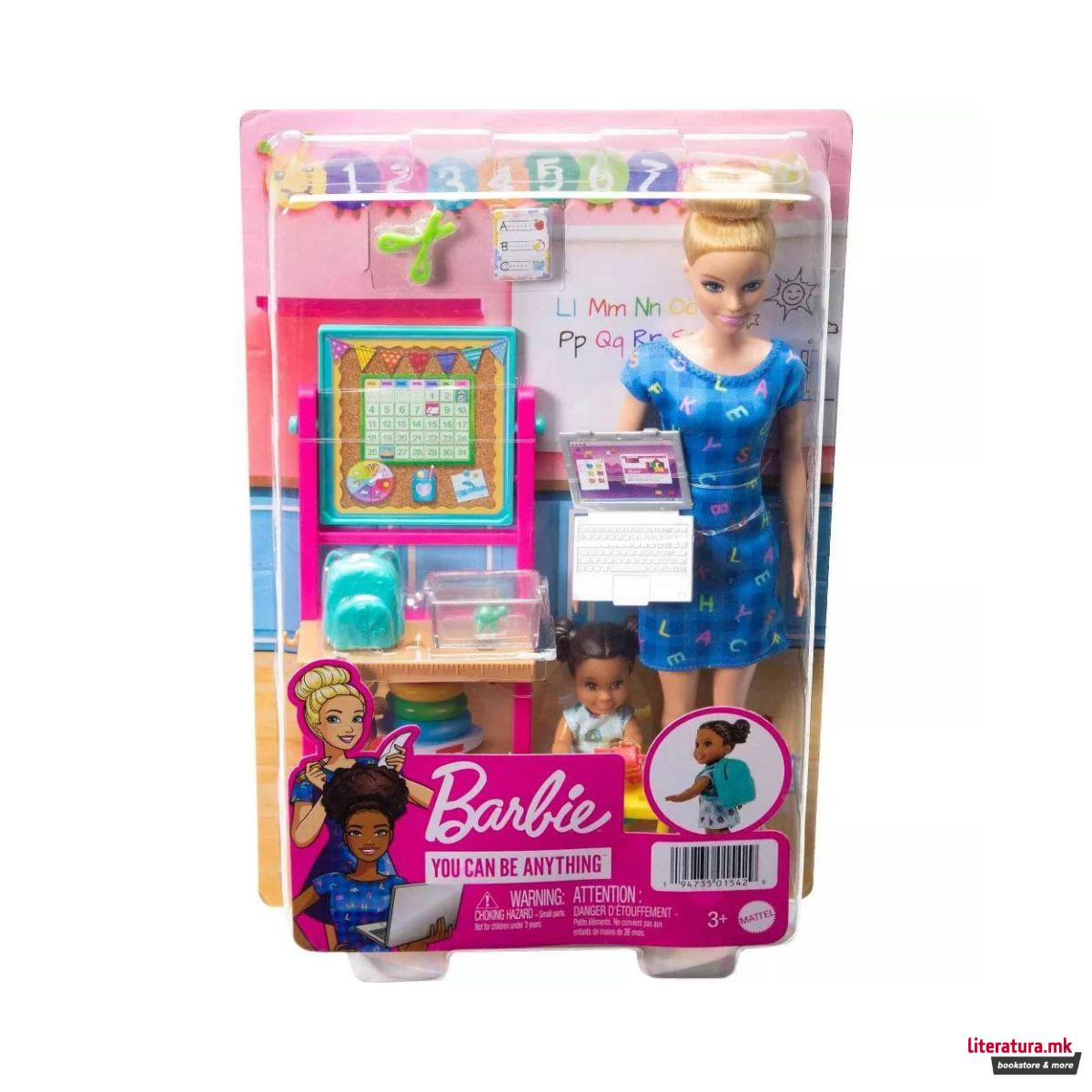 Сет за игра, Barbie: You Can Be Anything - Kindergarten Teacher 