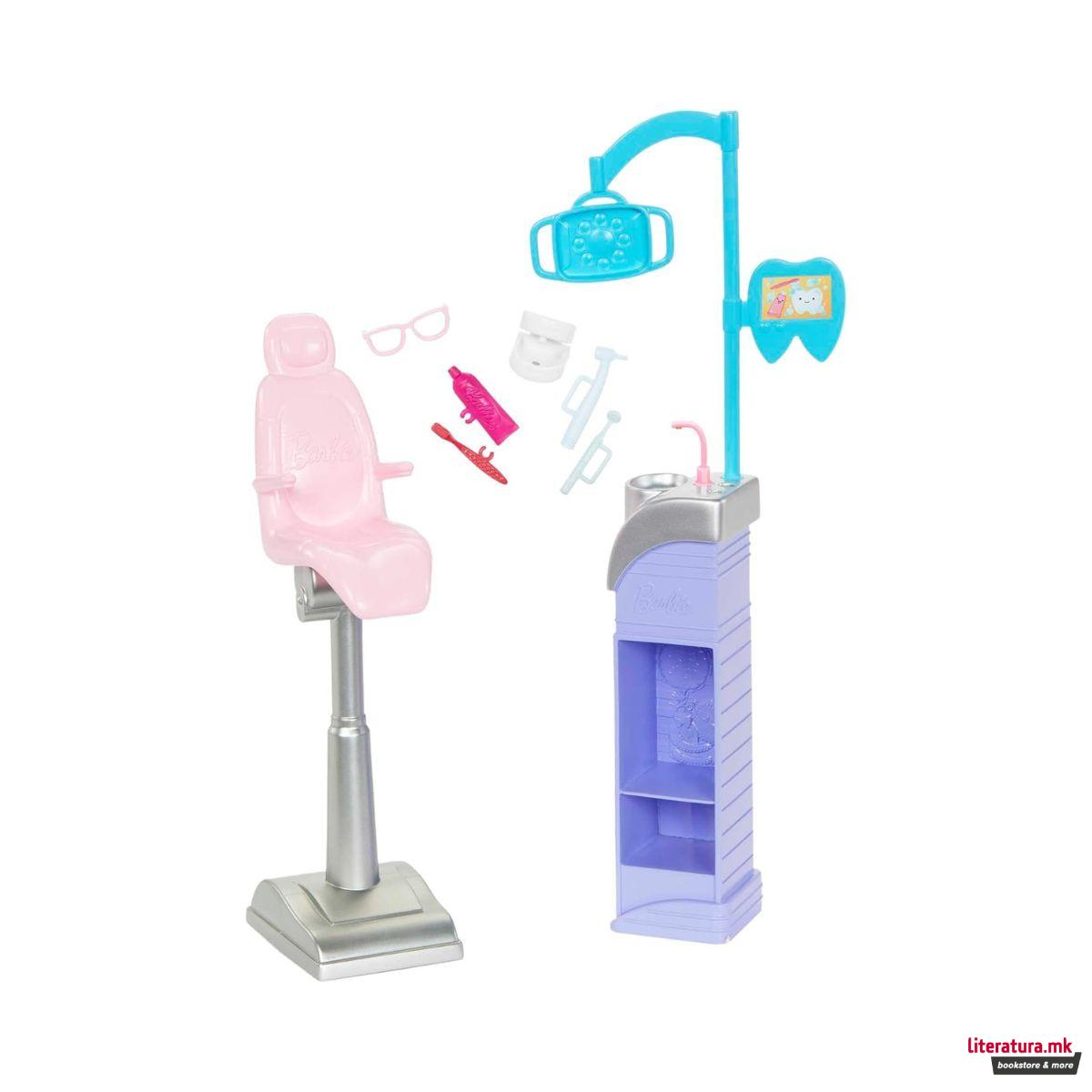 Сет за игра, Barbie: You Can Be Anything - Dentist Brunette 