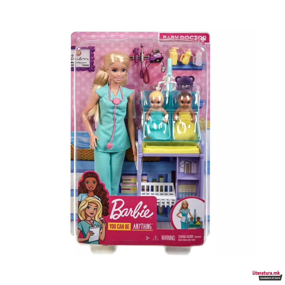 Сет за игра, Barbie: You Can Be Anything - Baby Doctor 