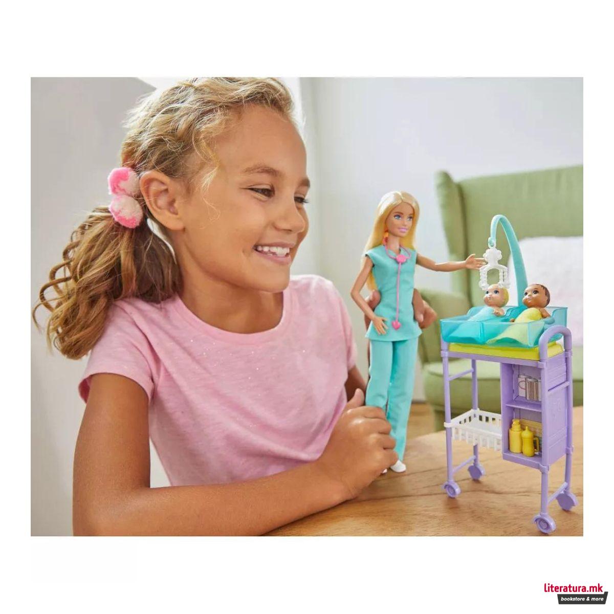 Сет за игра, Barbie: You Can Be Anything - Baby Doctor 