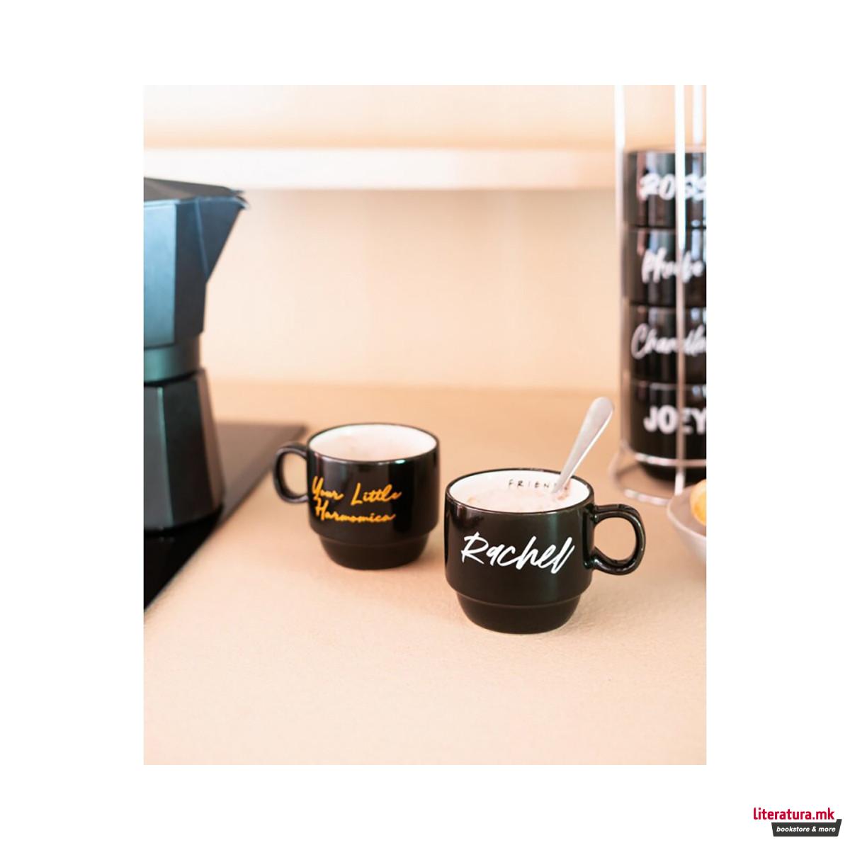 Сет од 6 шолји + метален држач, Friends